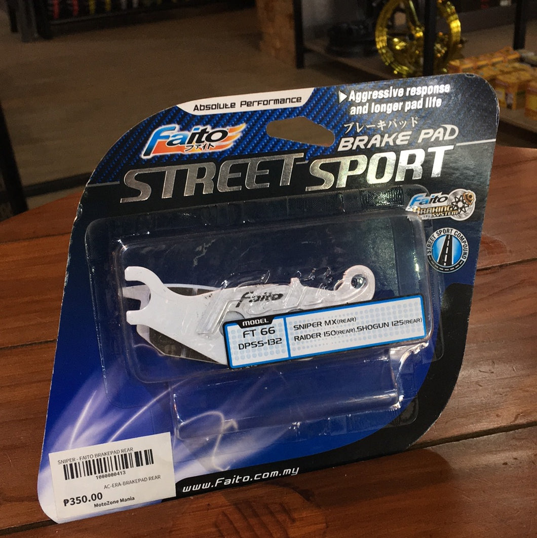 FAITO BRAKEPAD REAR