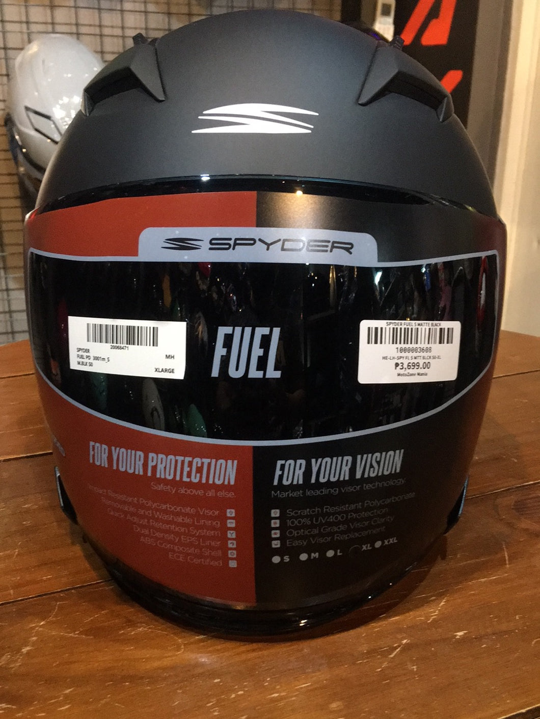 SPYDER FUEL S MATTE BLACK S0