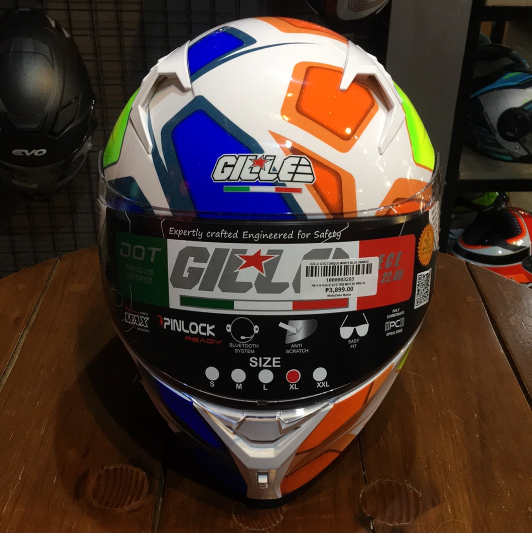 GILLE GTS TORQUE WHITE BLUE ORANGE