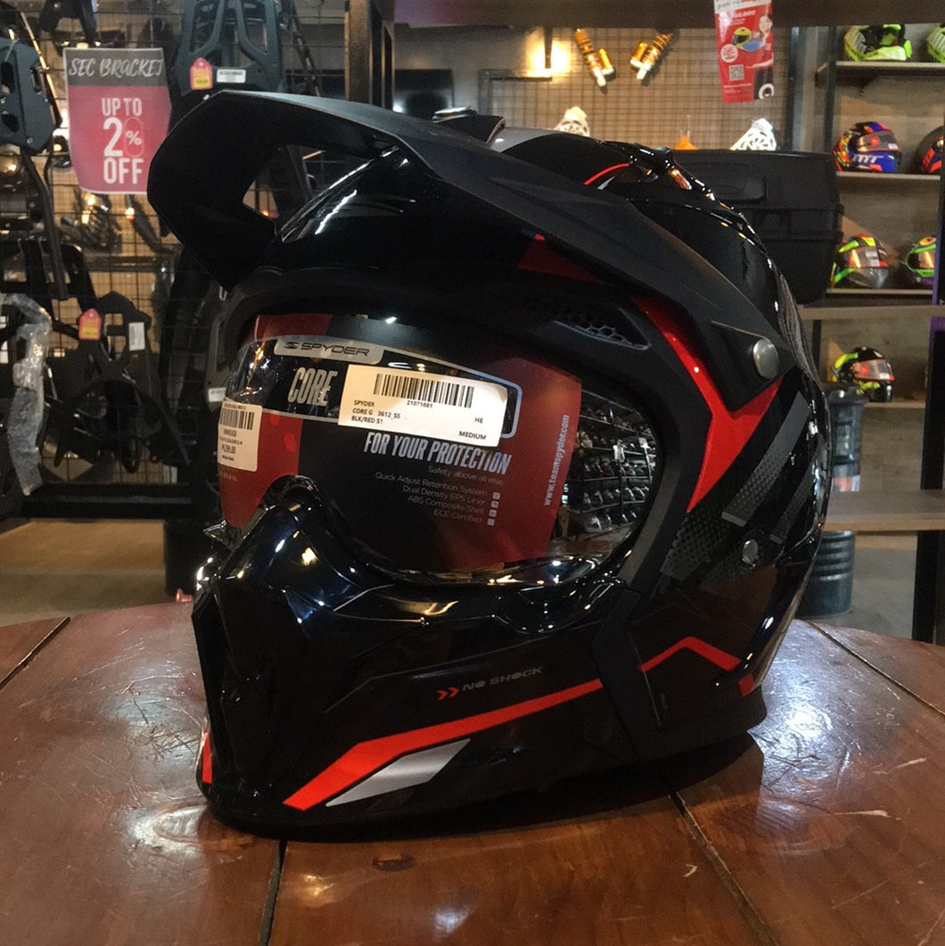 SPYDER CORE SS BLACK/RED S1
