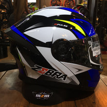 Load image into Gallery viewer, HELMET - ZEBRA 978 BLK BLUE SNOW MOUNTAIN
