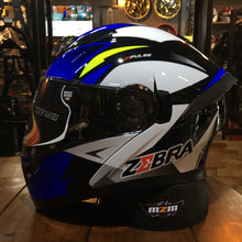 Load image into Gallery viewer, HELMET - ZEBRA 978 BLK BLUE SNOW MOUNTAIN

