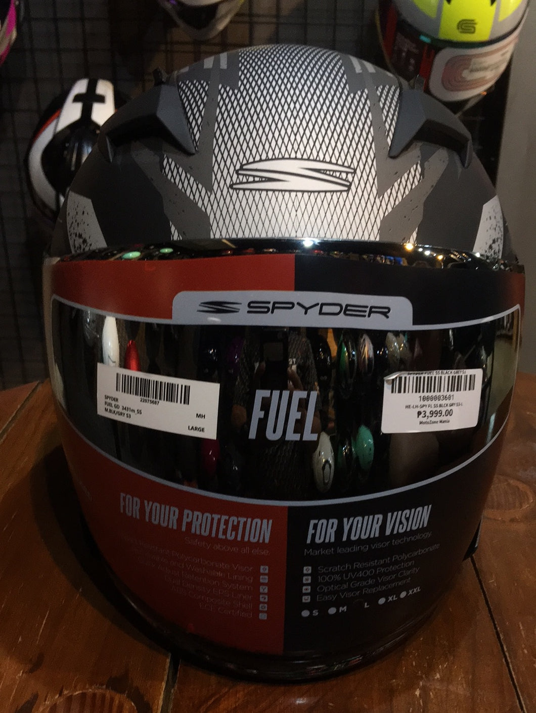 SPYDER FUEL SS BLACK GREY S3